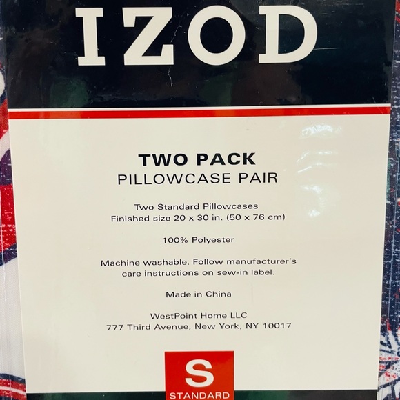 🆕IZOD Surfer Pillowcase 2-Pack-NWT - Picture 5 of 10
